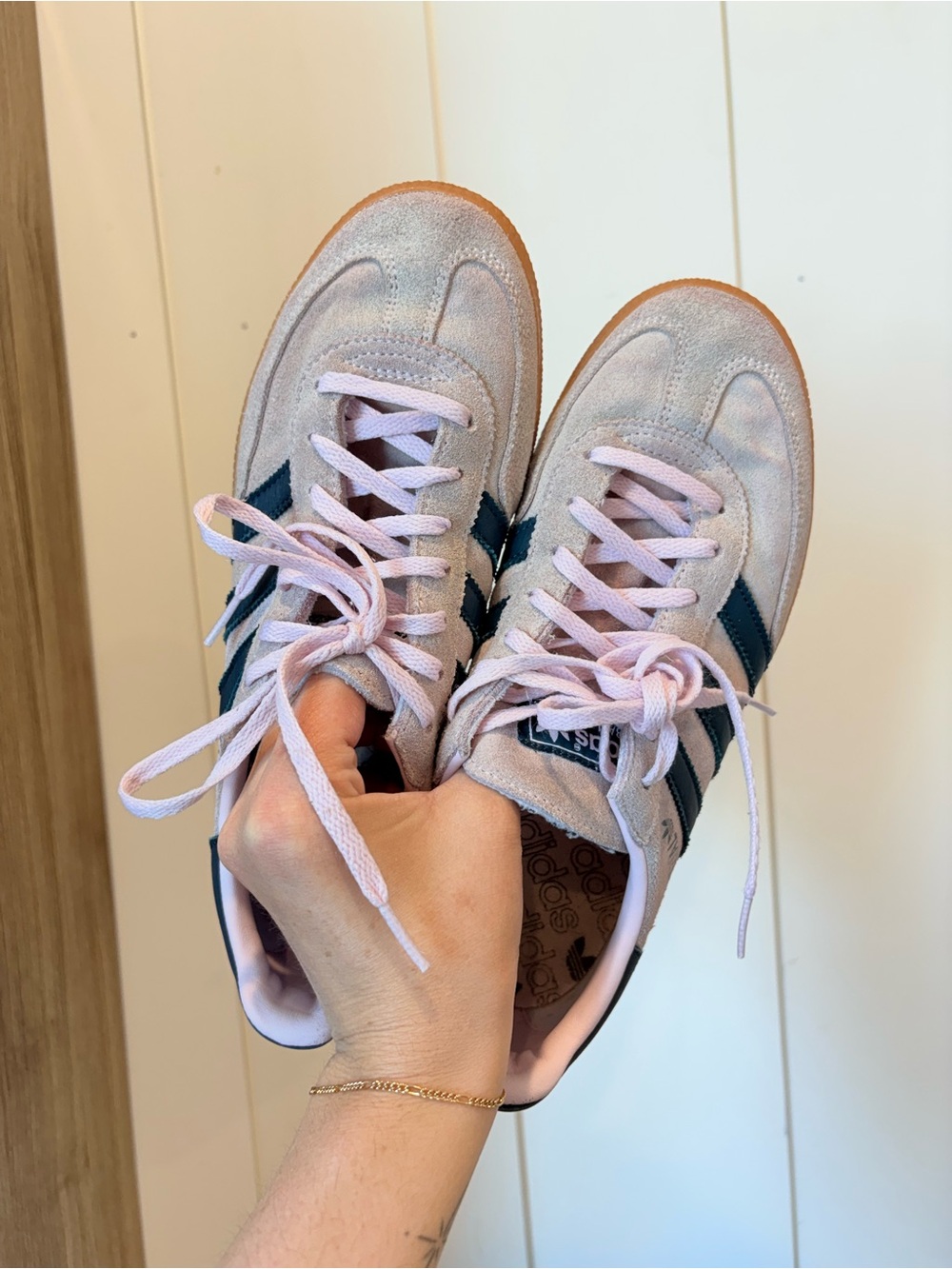 Adidas Handball Spezial Shoes in Pink/arctic night/gum size 8